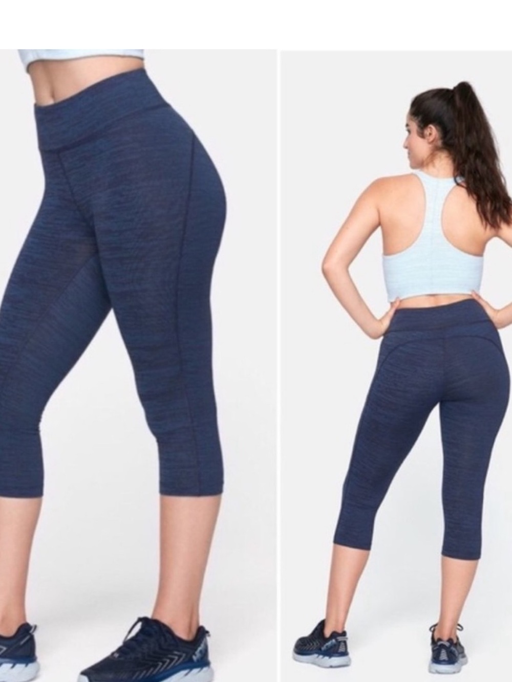 Outdoor Voices Navy Blue Cropped Tights Medium